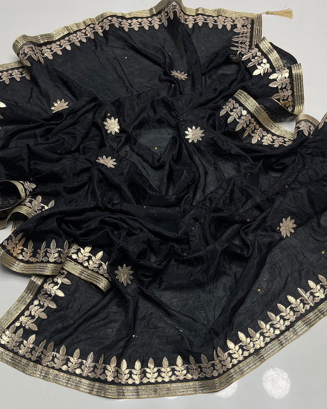 Indian Silk Embroidered Dupatta