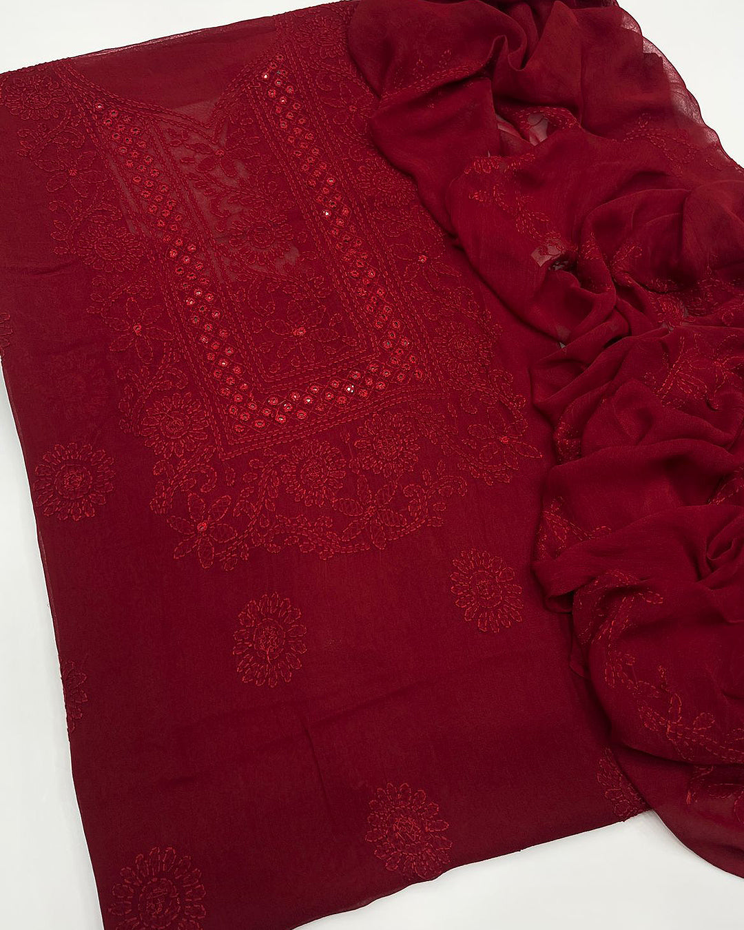 Shadow Sheesha Gala Embroidery Chiffon Dresses