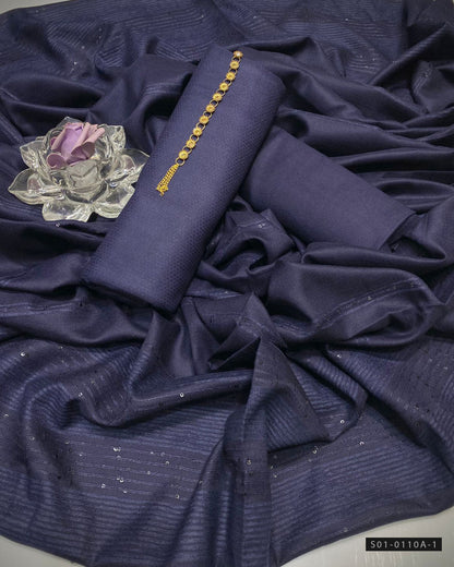 3 PC Unstitched Dhanak Marina Dress Collection