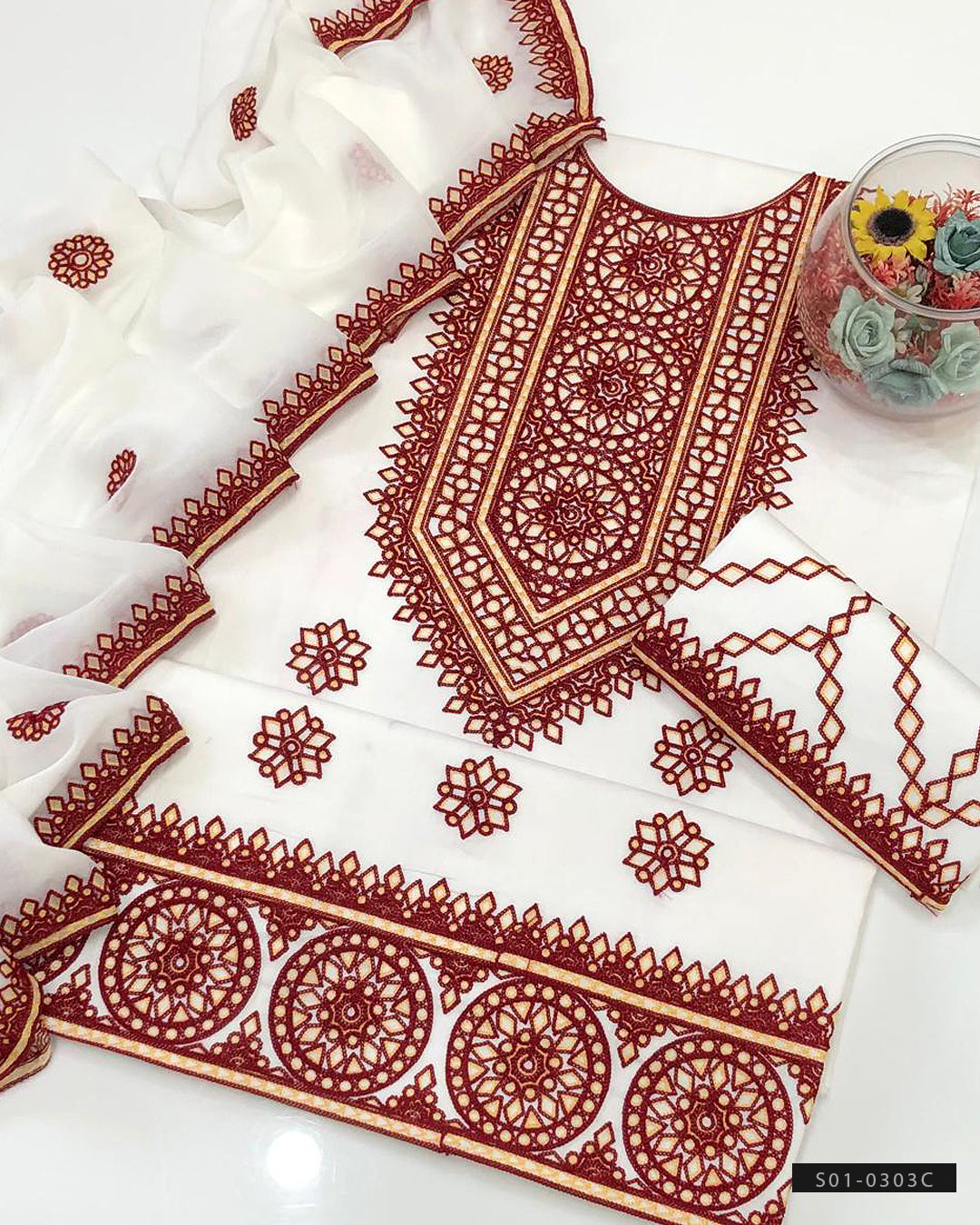 3 PC Unstitched Soft Lawn Dress Collection