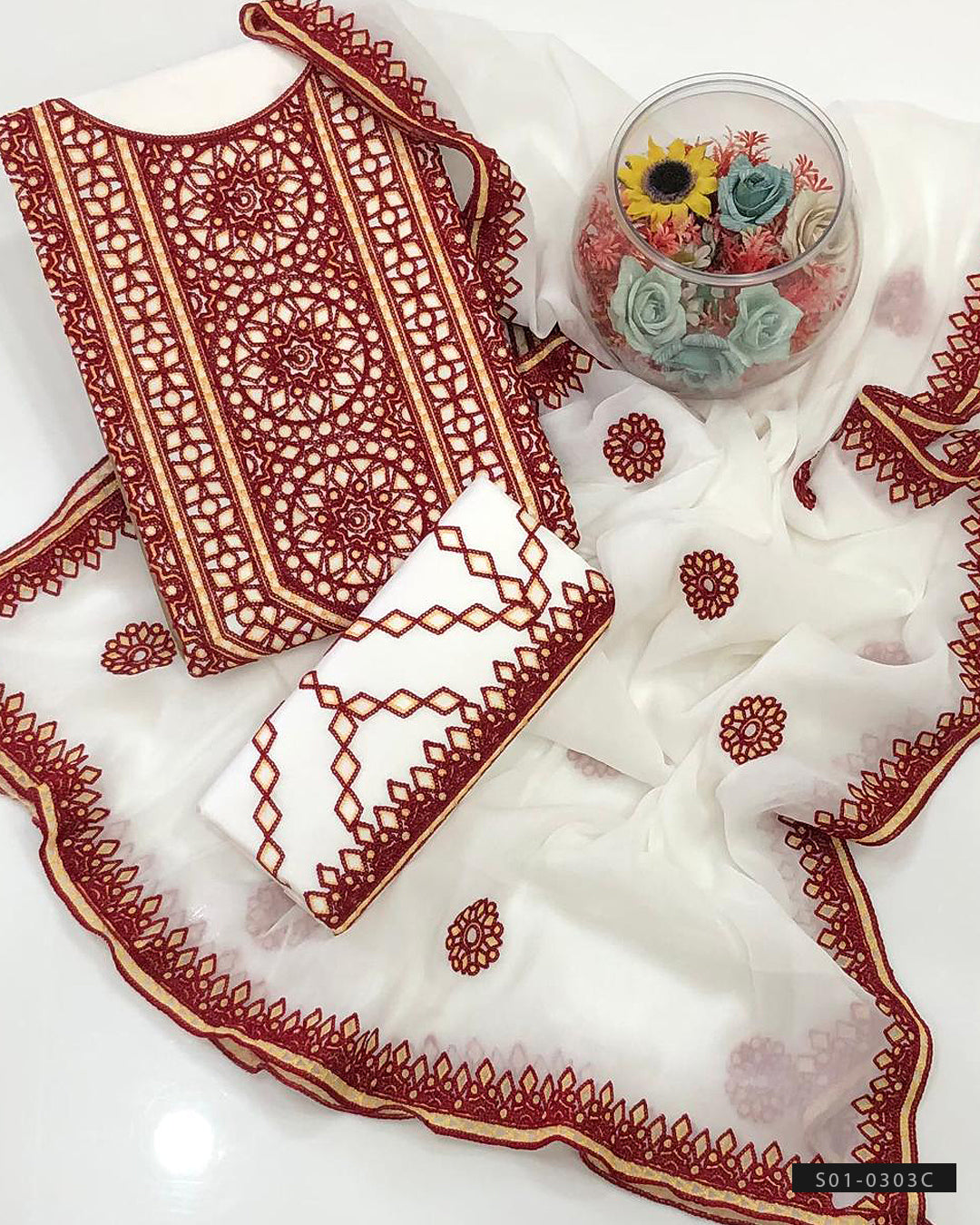 3 PC Unstitched Soft Lawn Dress Collection