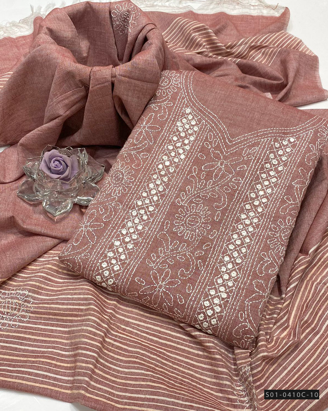 Handmade 3 PC Unstitched Khaddar Dress Collection