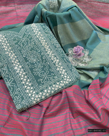 Handmade 3 PC Unstitched Khaddar Dress Collection