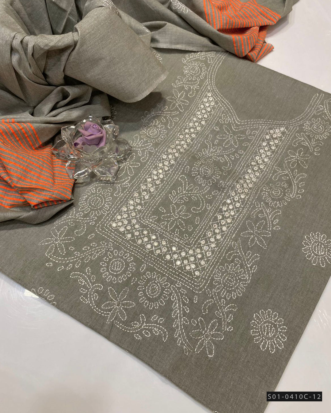 Handmade 3 PC Unstitched Khaddar Dress Collection