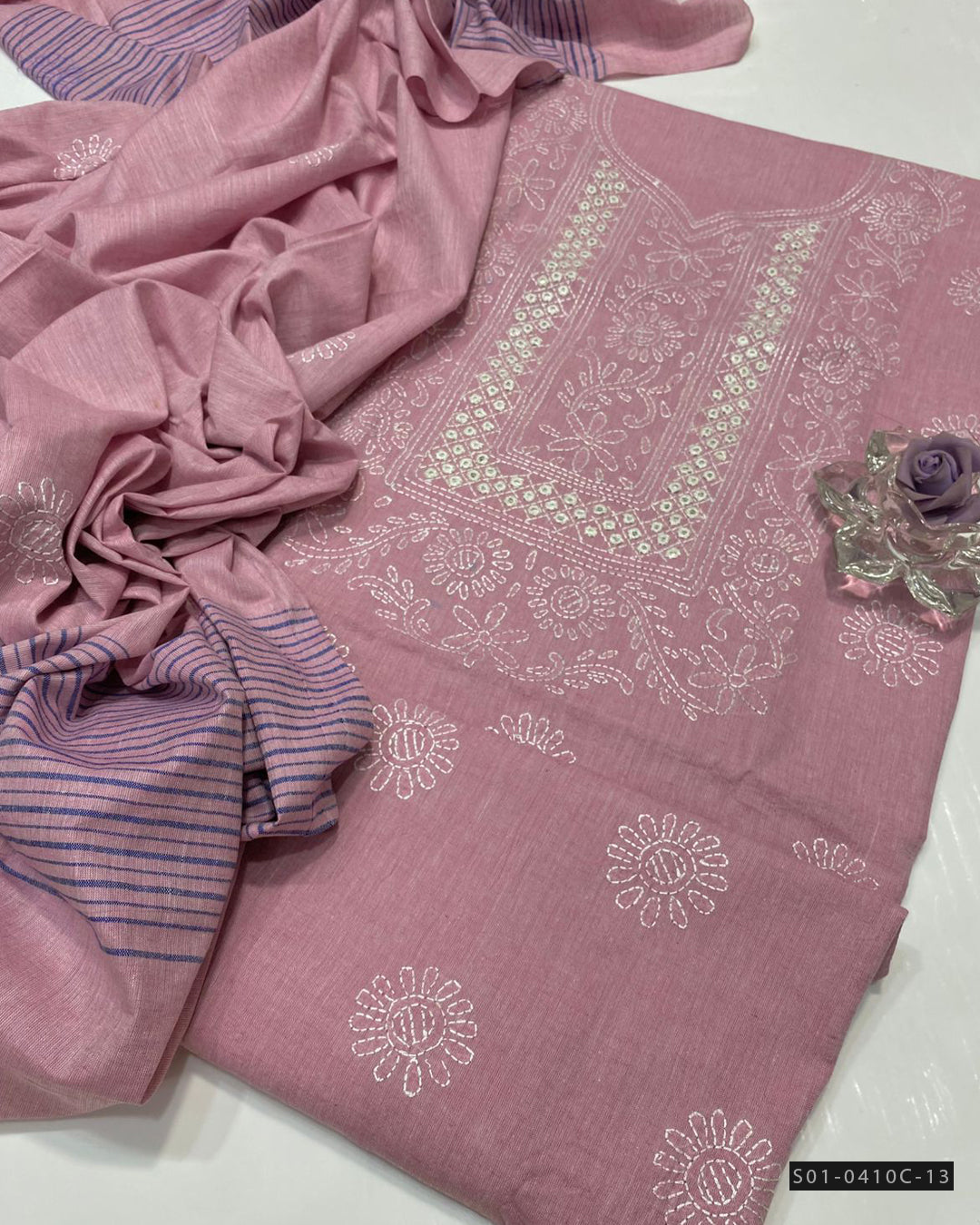 Handmade 3 PC Unstitched Khaddar Dress Collection