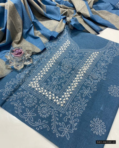 Handmade 3 PC Unstitched Khaddar Dress Collection