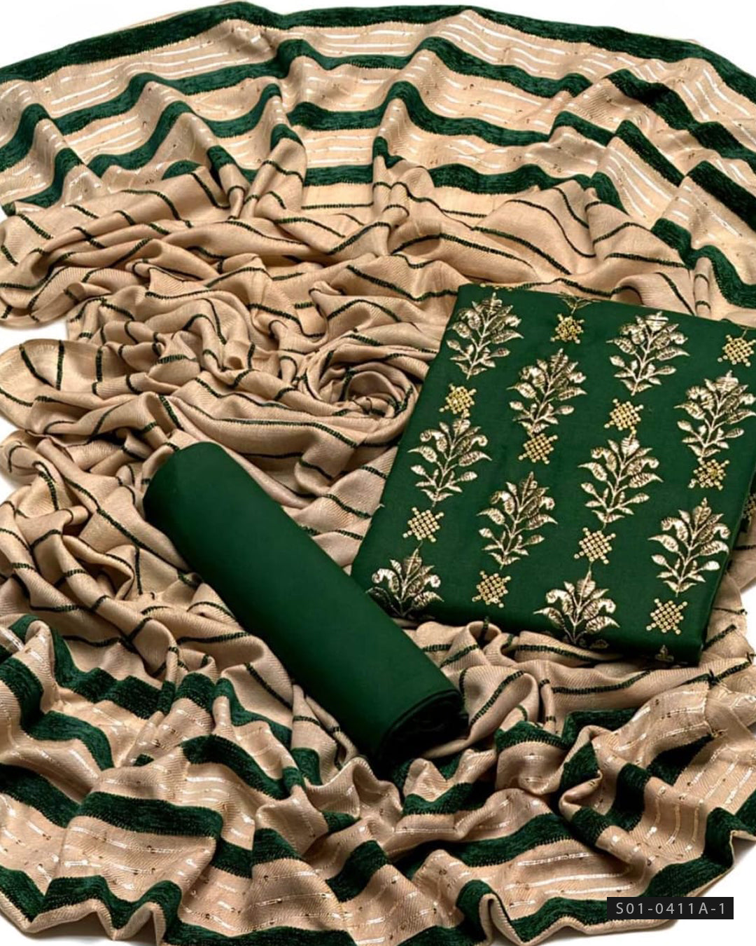 3 PC Unstitched Bareeza Dhanak Dress Collection