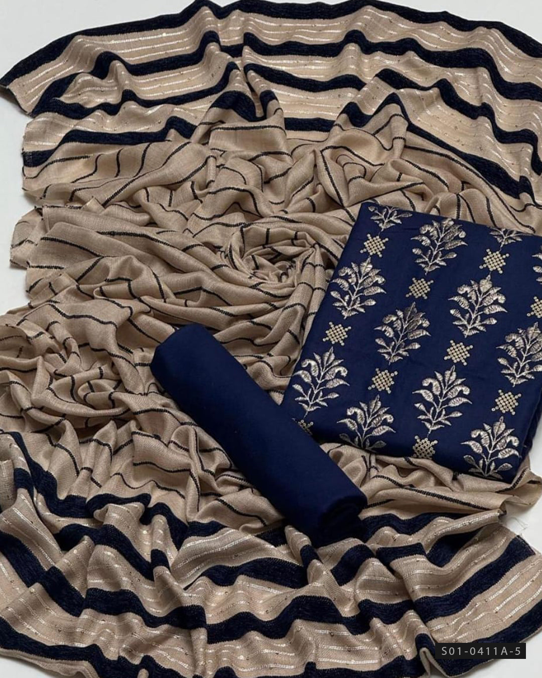 3 PC Unstitched Bareeza Dhanak Dress Collection