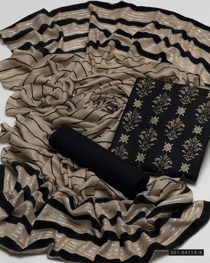 3 PC Unstitched Bareeza Dhanak Dress Collection