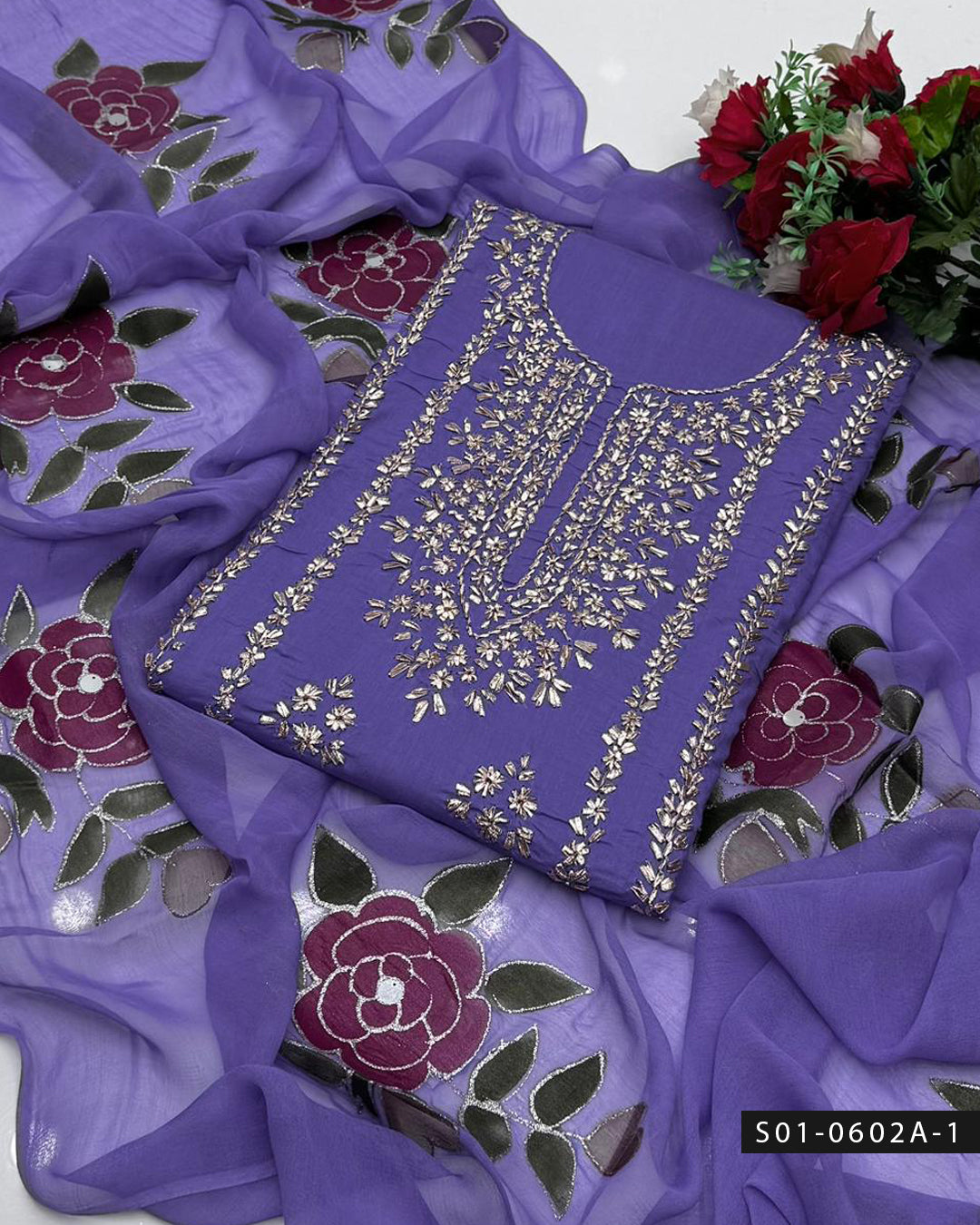 ✨ Handmade 3 PC Unstitched Lawn Dress Collection