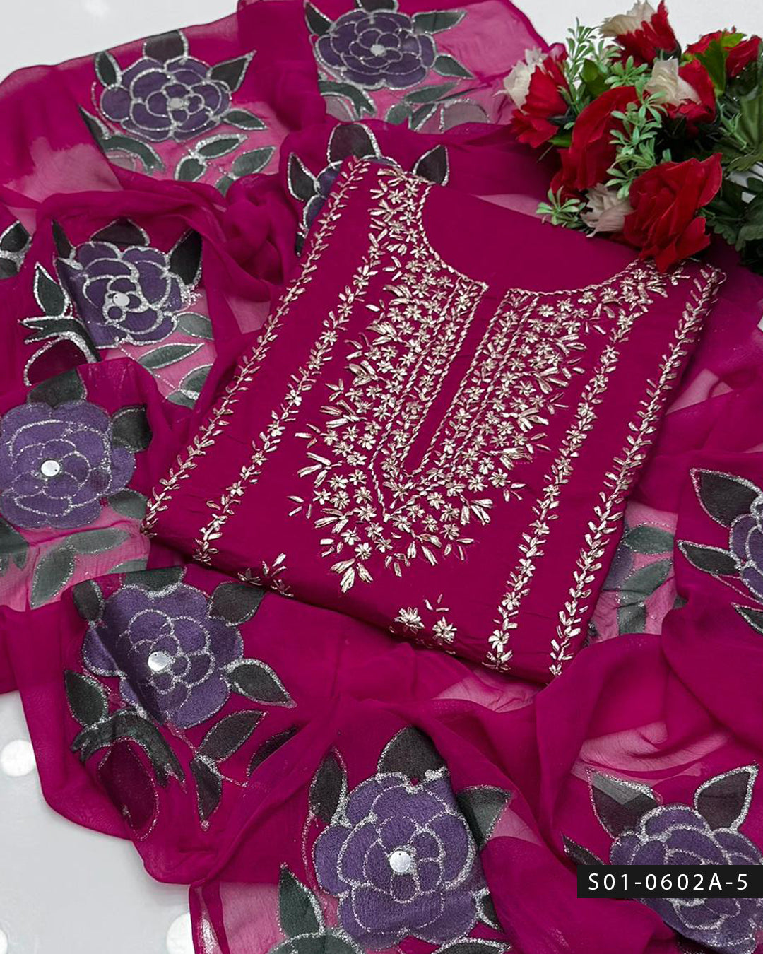 ✨ Handmade 3 PC Unstitched Lawn Dress Collection