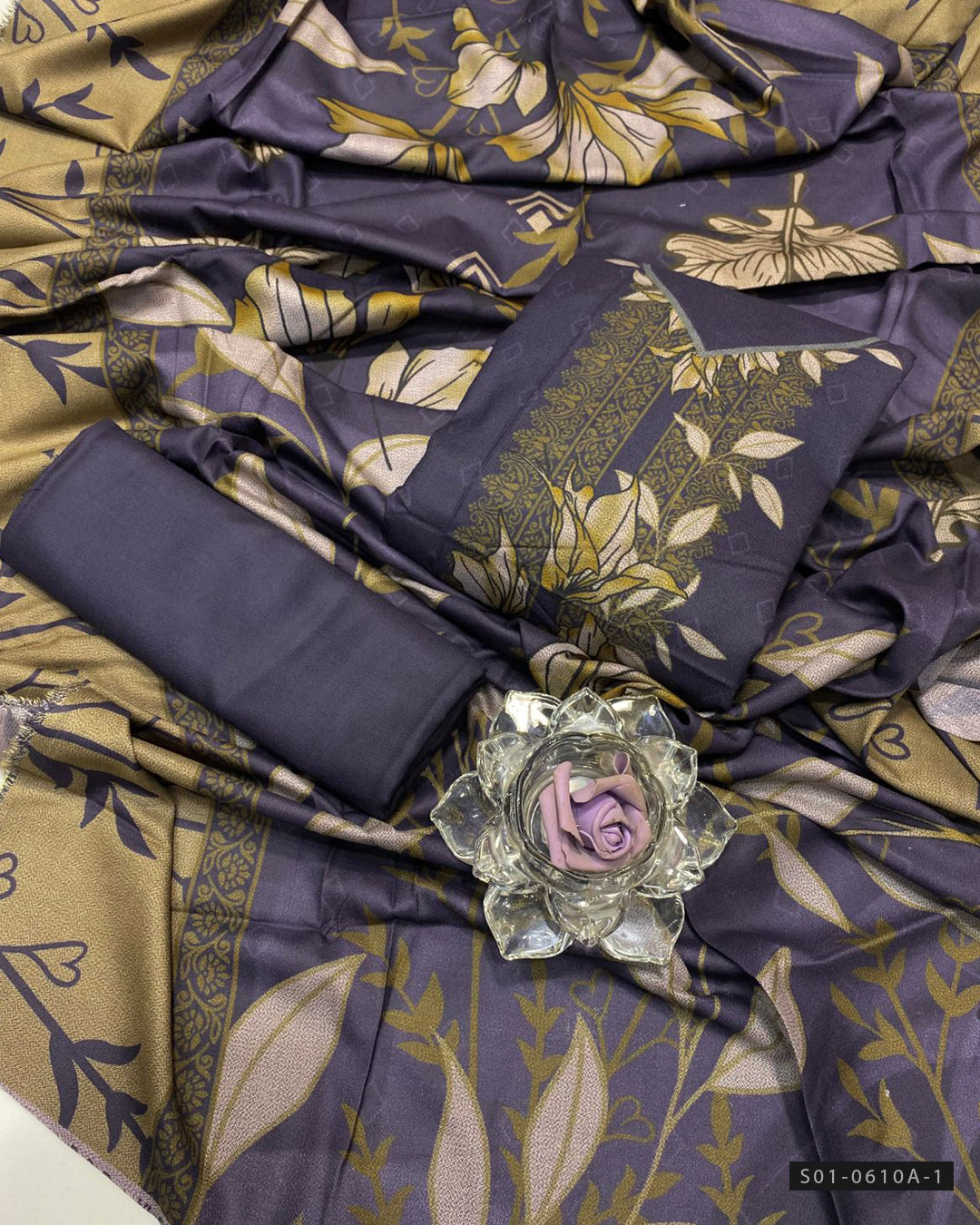 3 PC Unstitched Dhanak Dress Collection