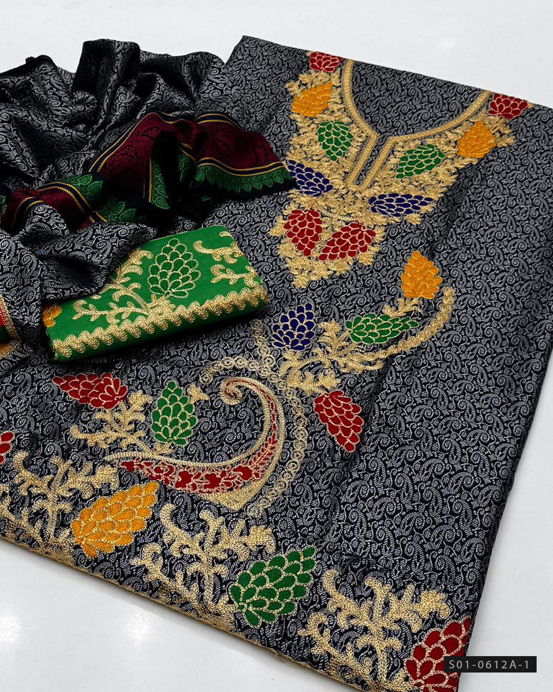 3 PC Unstitched Jacquard Marina Dress Collection