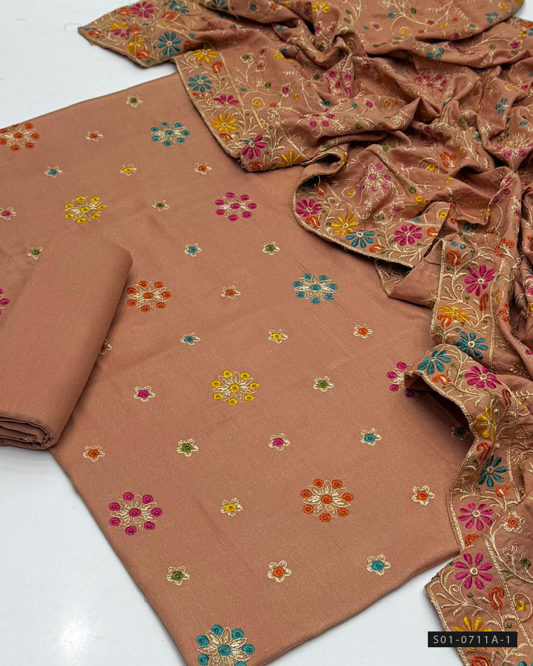 3 PC Unstitched Soft Karandi Dress Collection