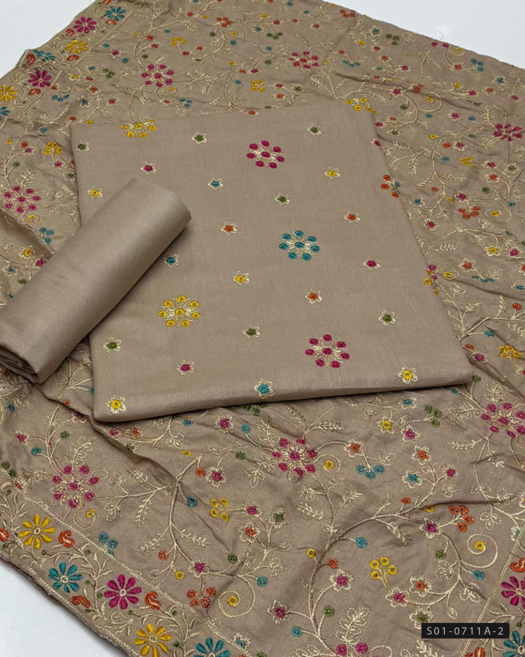 3 PC Unstitched Soft Karandi Dress Collection