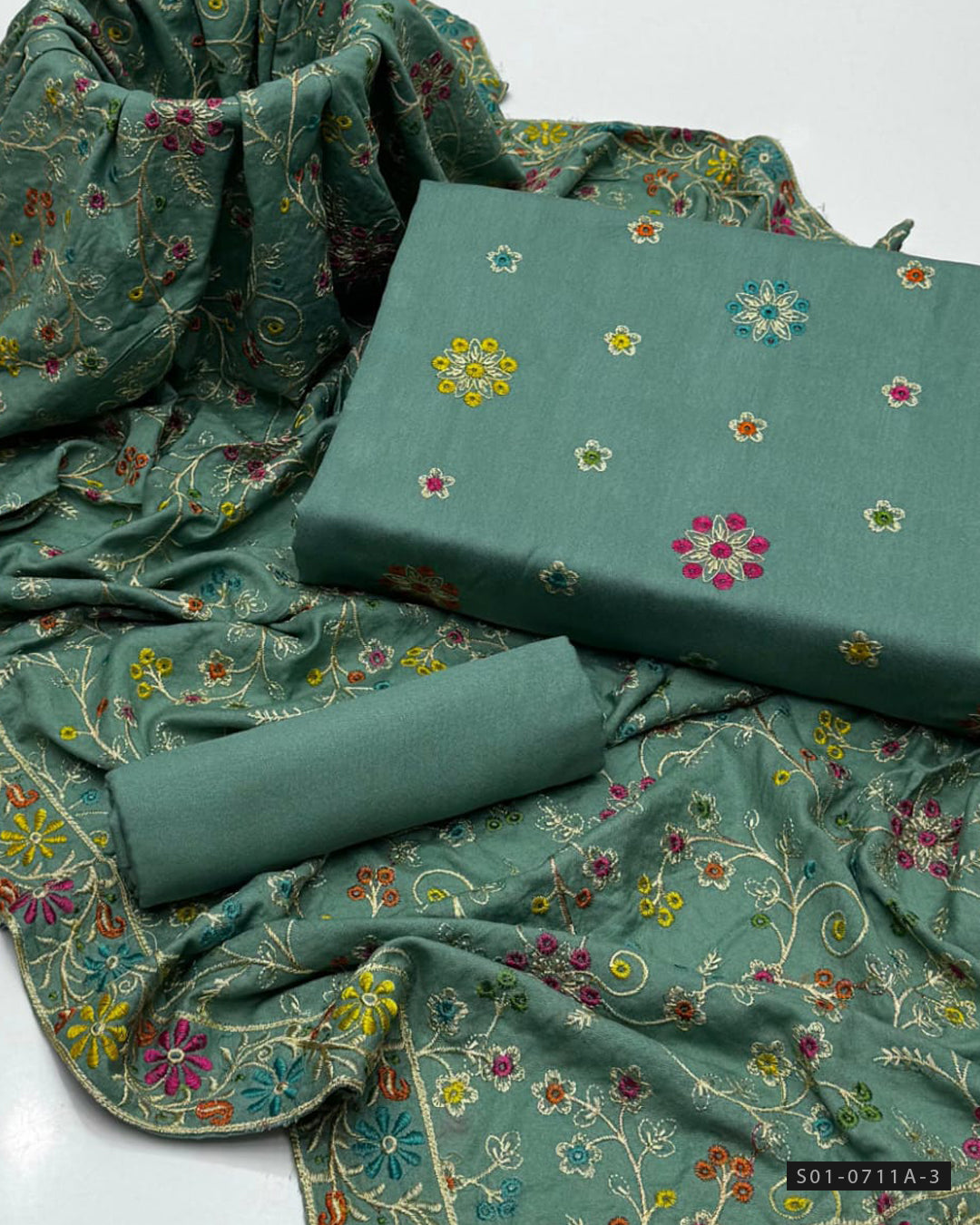 3 PC Unstitched Soft Karandi Dress Collection