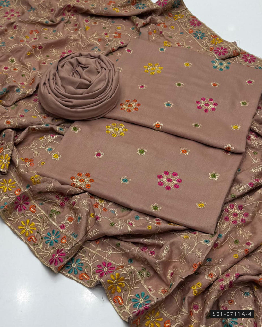 3 PC Unstitched Soft Karandi Dress Collection