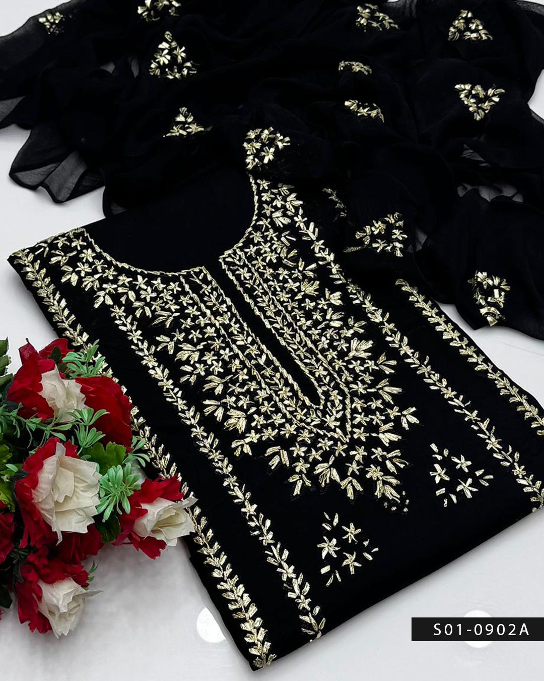 3 PC Unstitched Handmade Lawn Dress Collection