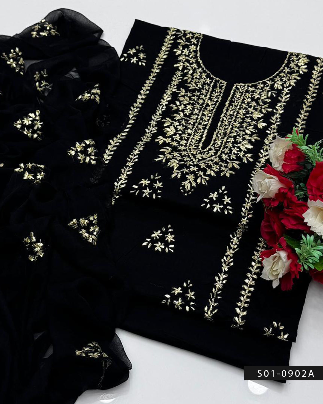 3 PC Unstitched Handmade Lawn Dress Collection