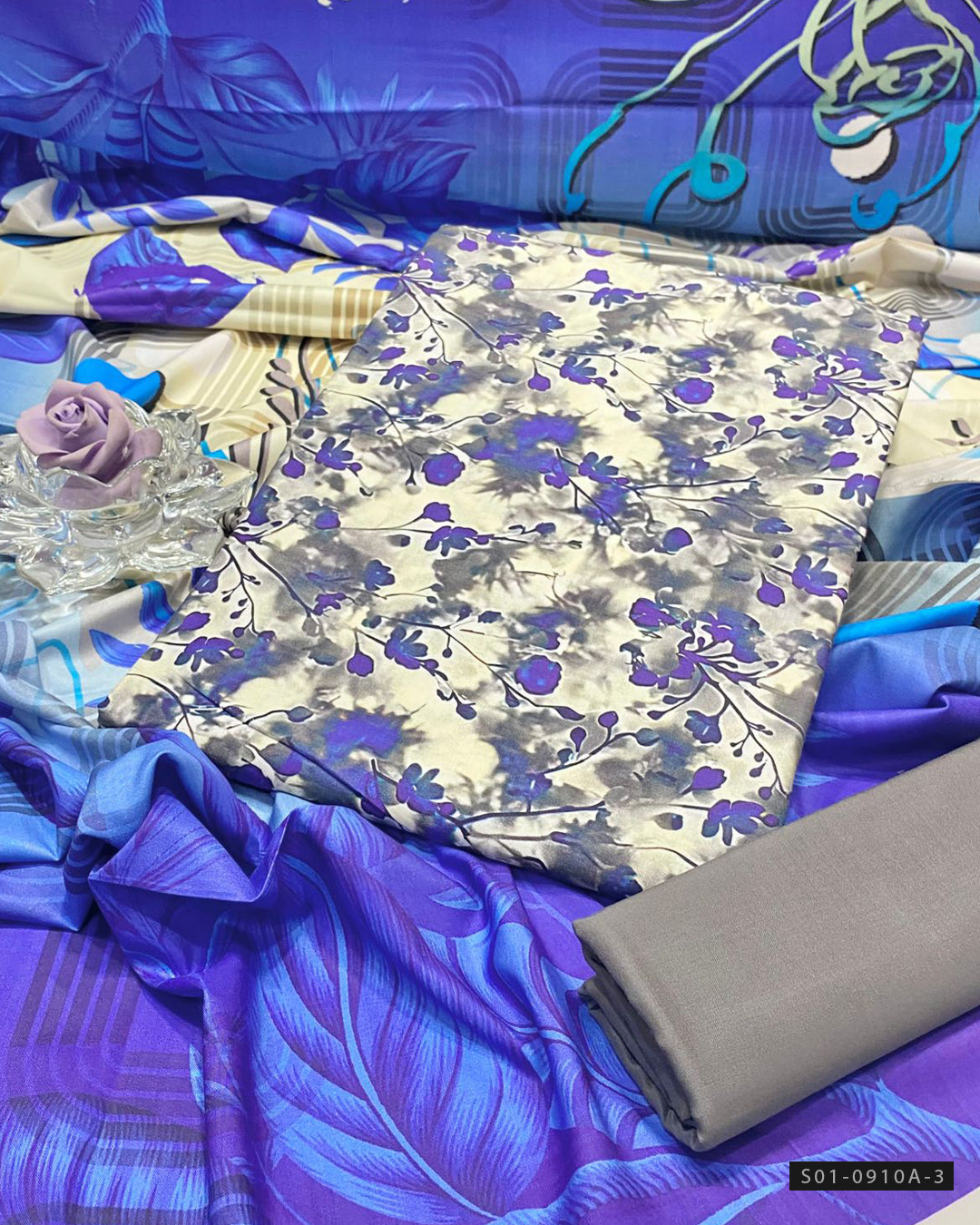 3 PC Unstitched Linen Dress Collection