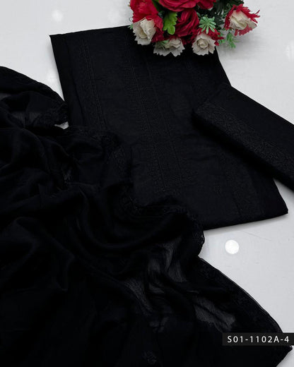 Machine Embroidery 3 PC Lawn Dress