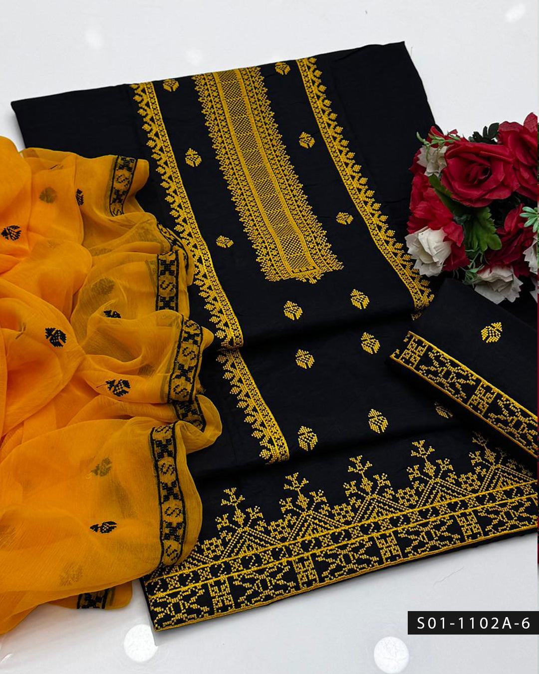 Machine Embroidery 3 PC Lawn Dress