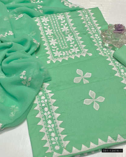 Handmade 3 PC Unstitched Lawn Dress Collection