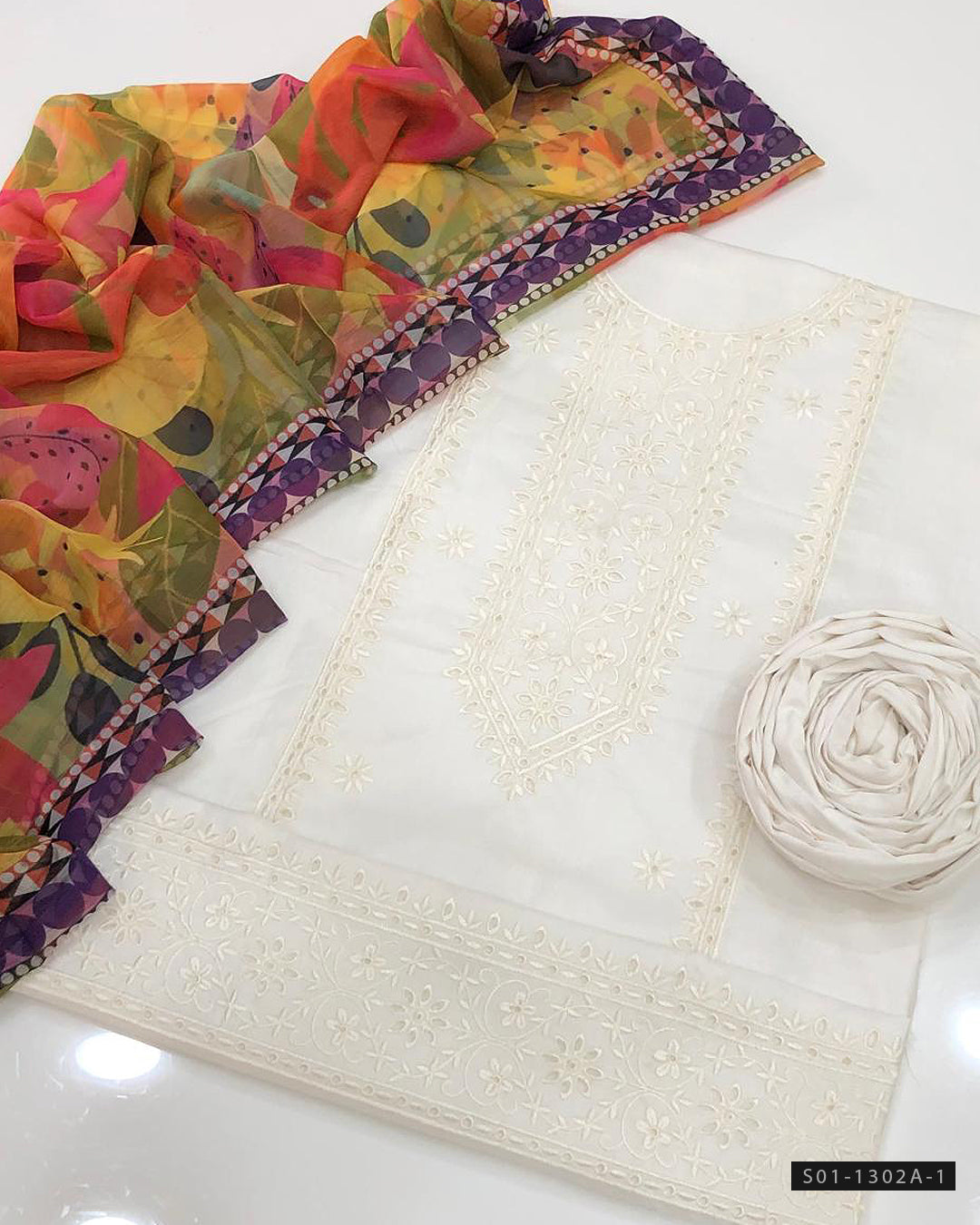 3 PC Unstitched Lawn Dress Collection