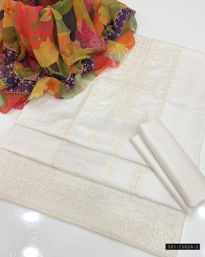 3 PC Unstitched Lawn Dress Collection