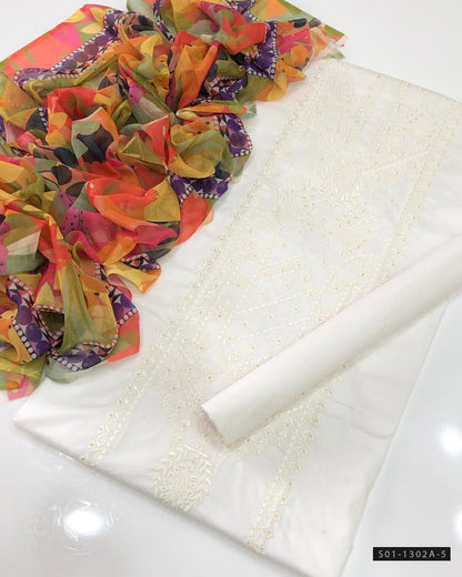 3 PC Unstitched Lawn Dress Collection