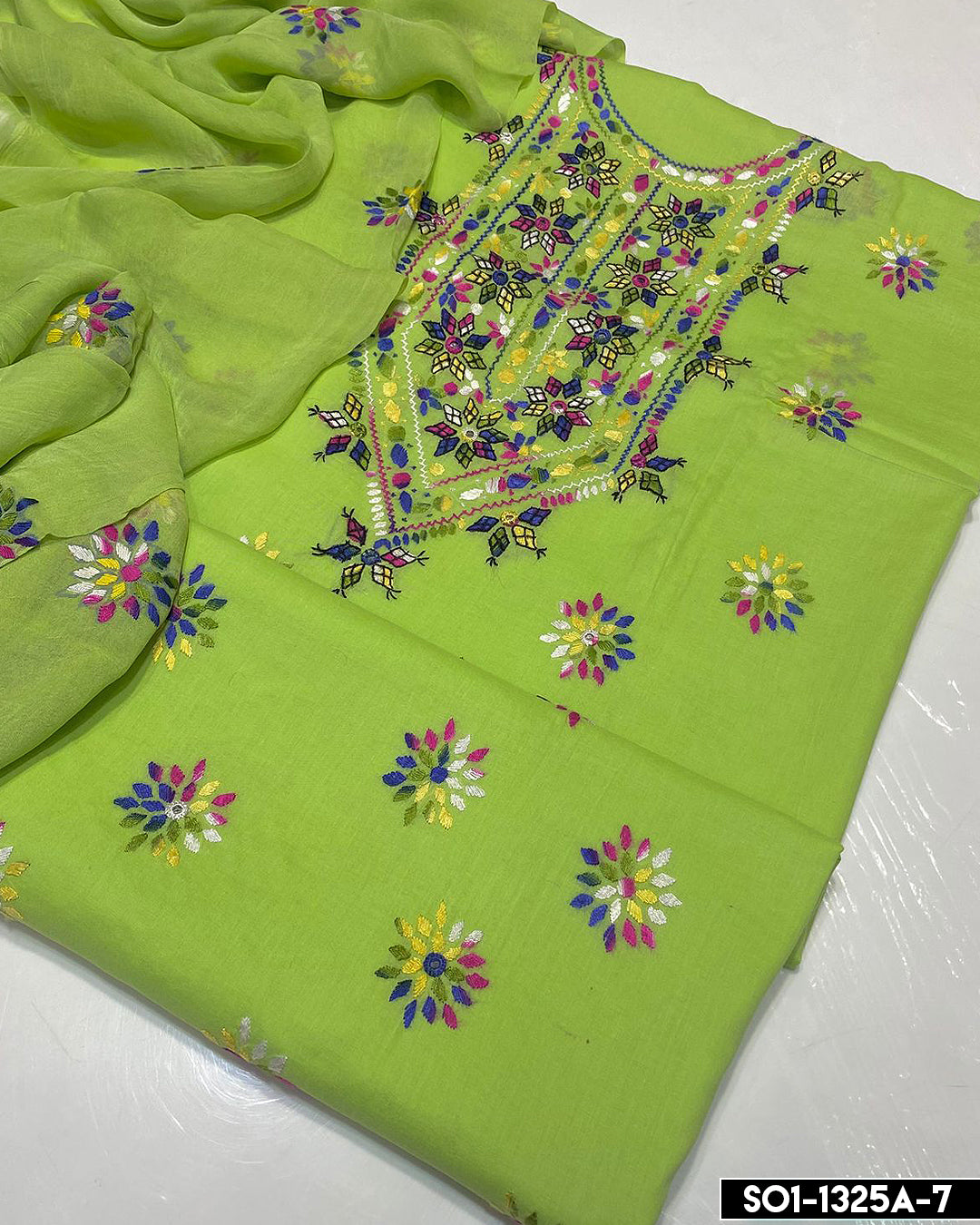 3 PC Unstitched Lawn Collection - S01