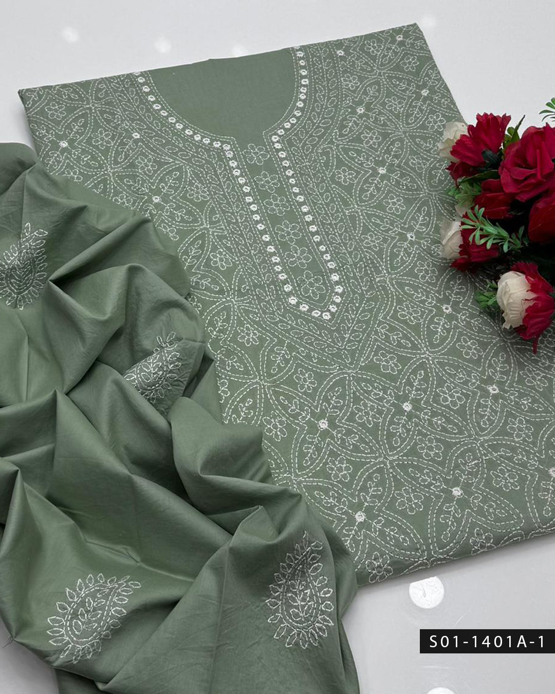 ✨ Handmade 2 PC Unstitched Lawn Dress Collection