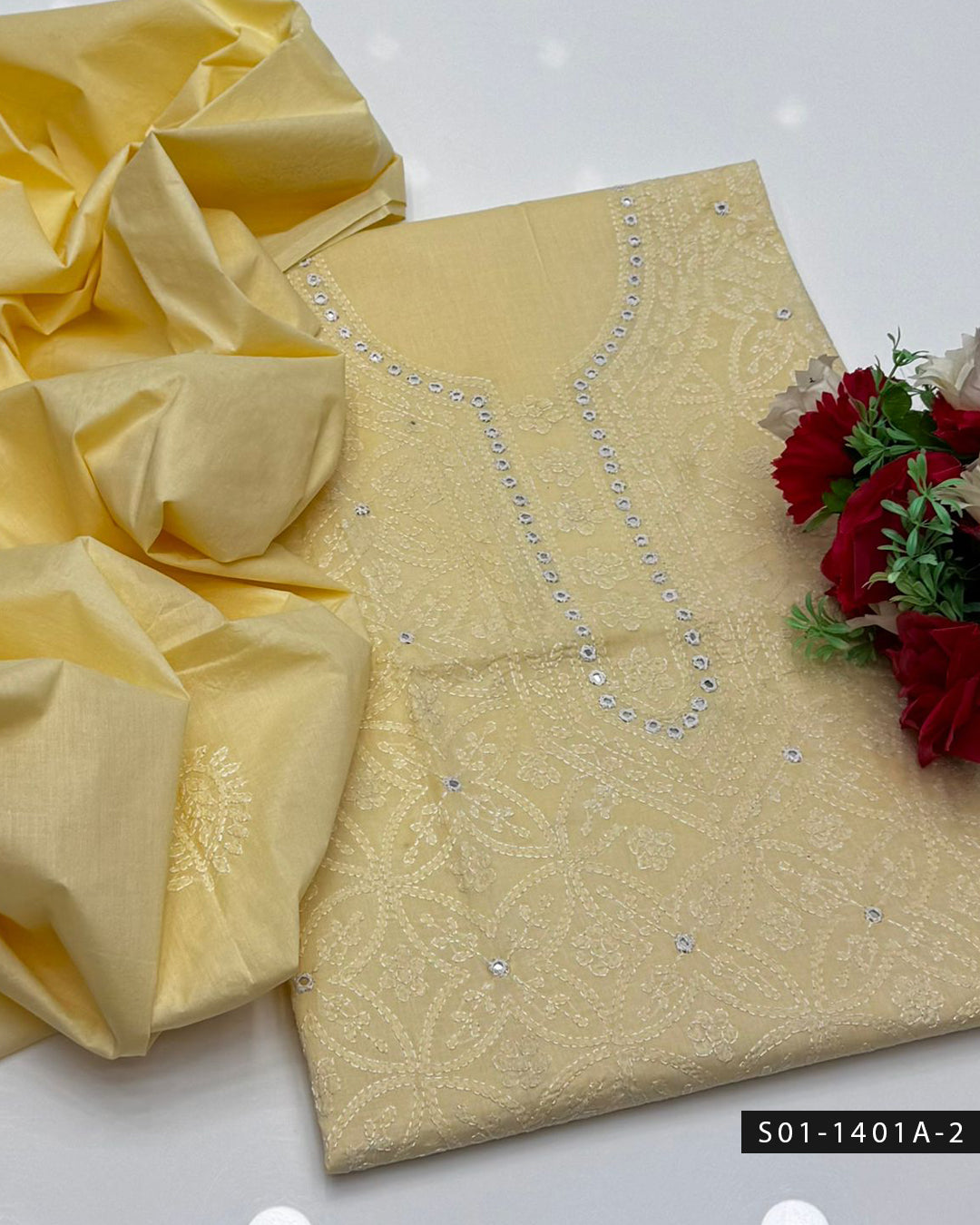 ✨ Handmade 2 PC Unstitched Lawn Dress Collection