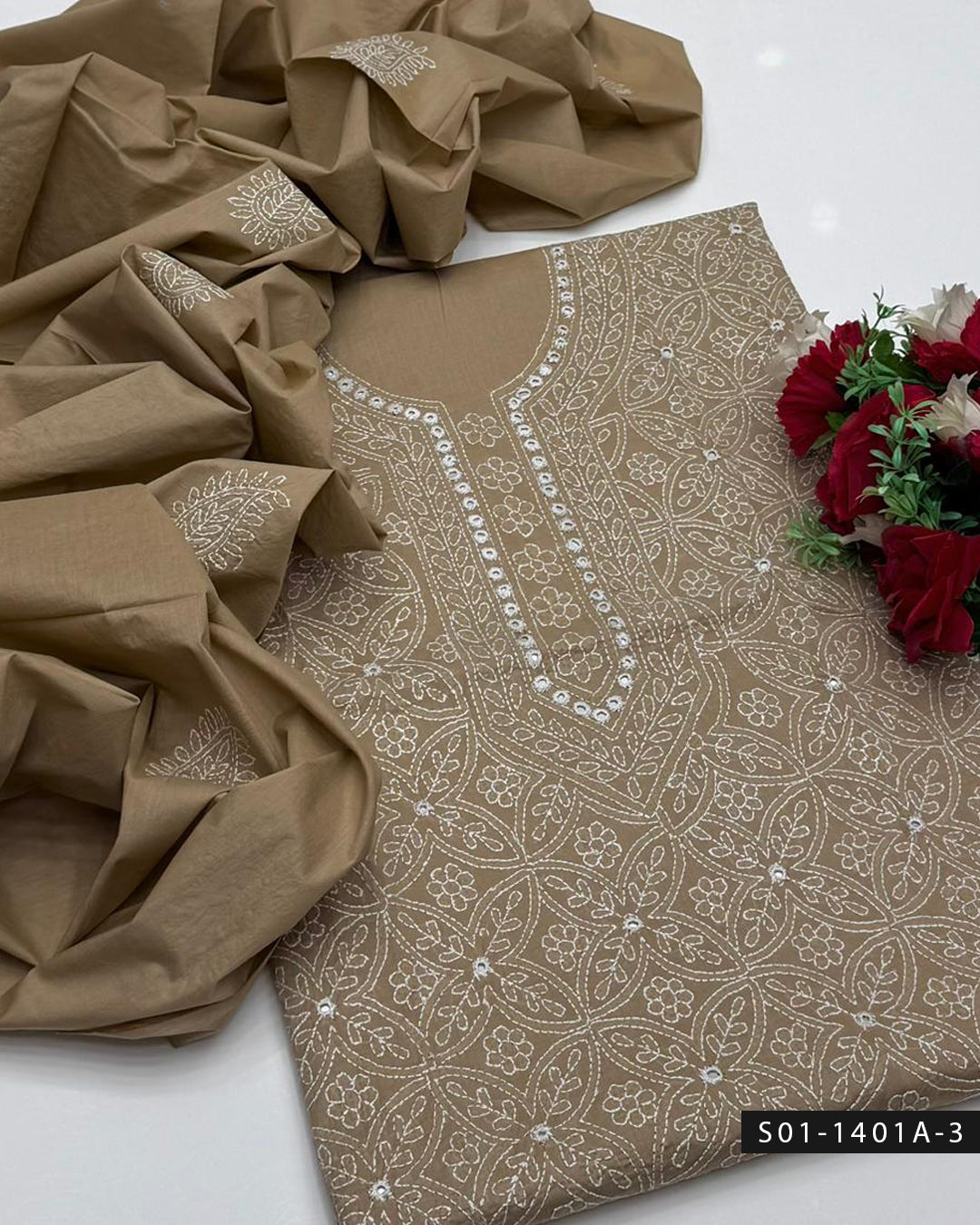 ✨ Handmade 2 PC Unstitched Lawn Dress Collection