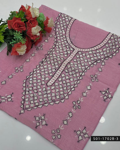 Handmade Gulla Sitta Embroidered 2PC Paper Cotton Suit