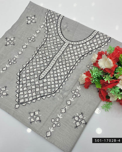 Handmade Gulla Sitta Embroidered 2PC Paper Cotton Suit