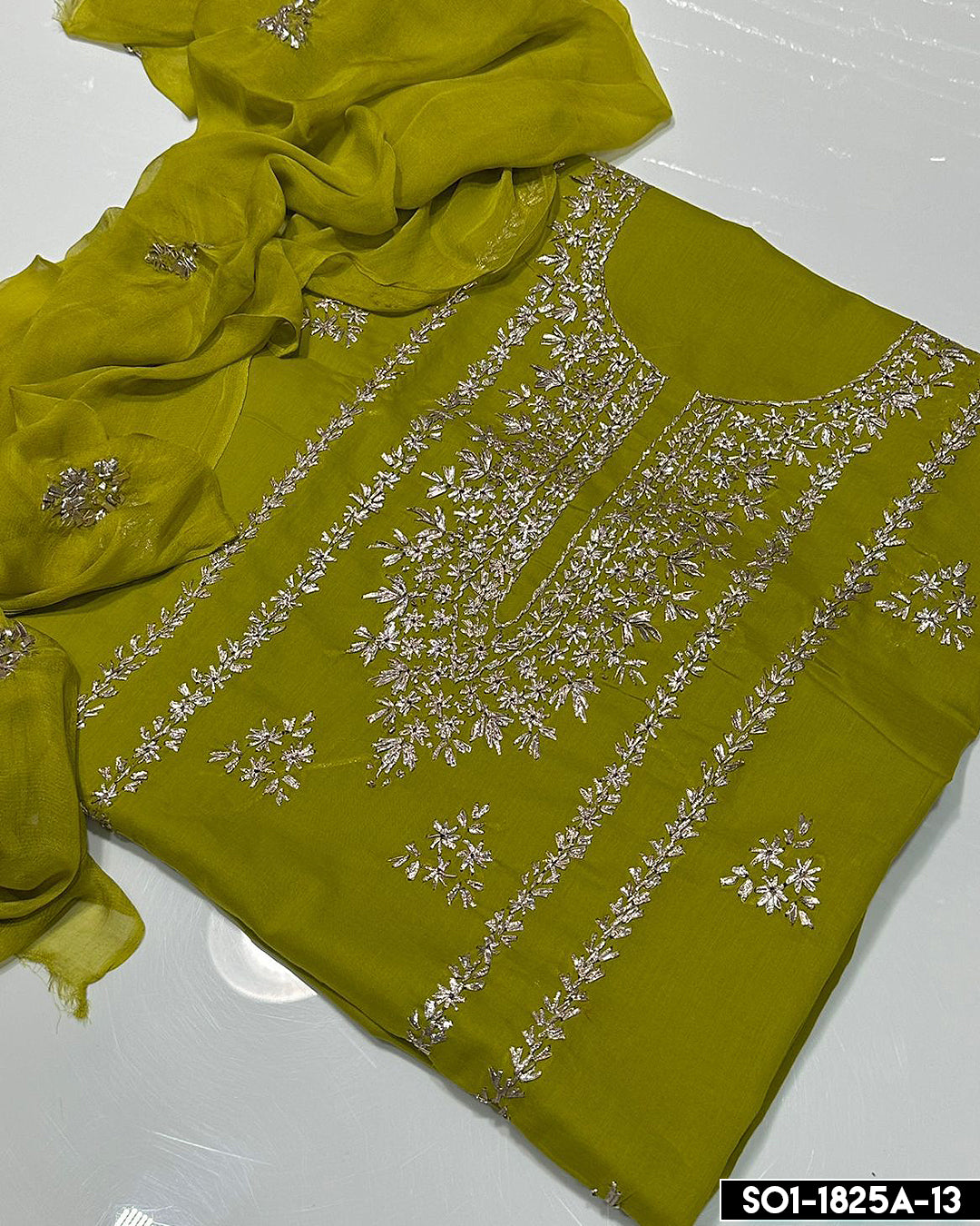 3 PC Unstitched Lawn Collection - S01