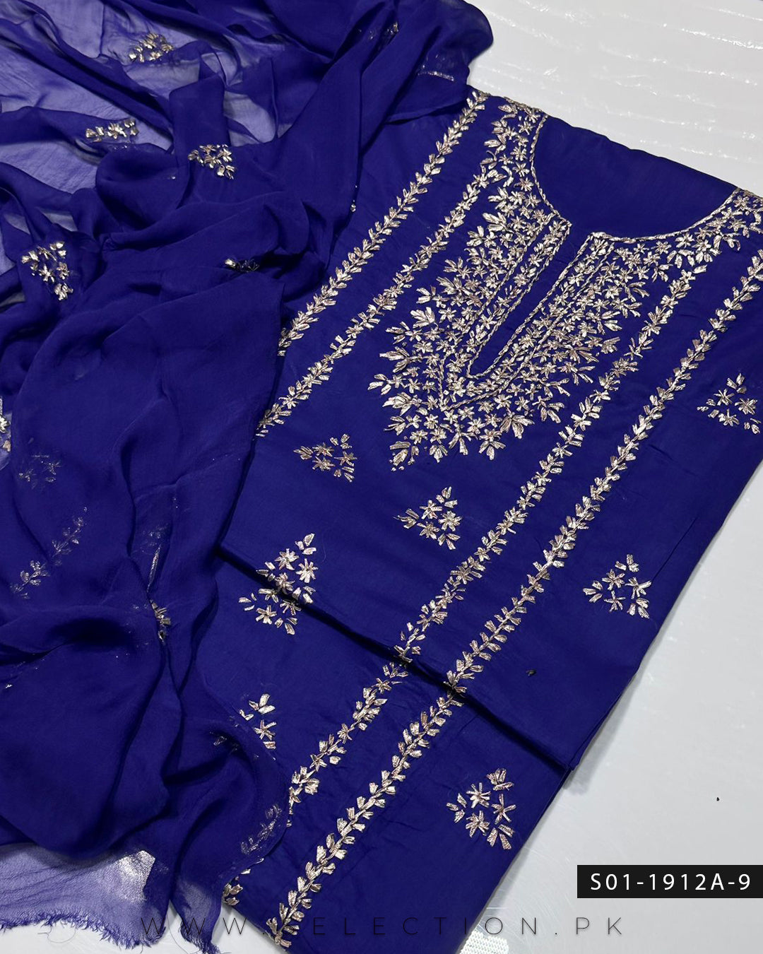 Handmade 3 PC Unstitched Lawn Gotta Dress Collection