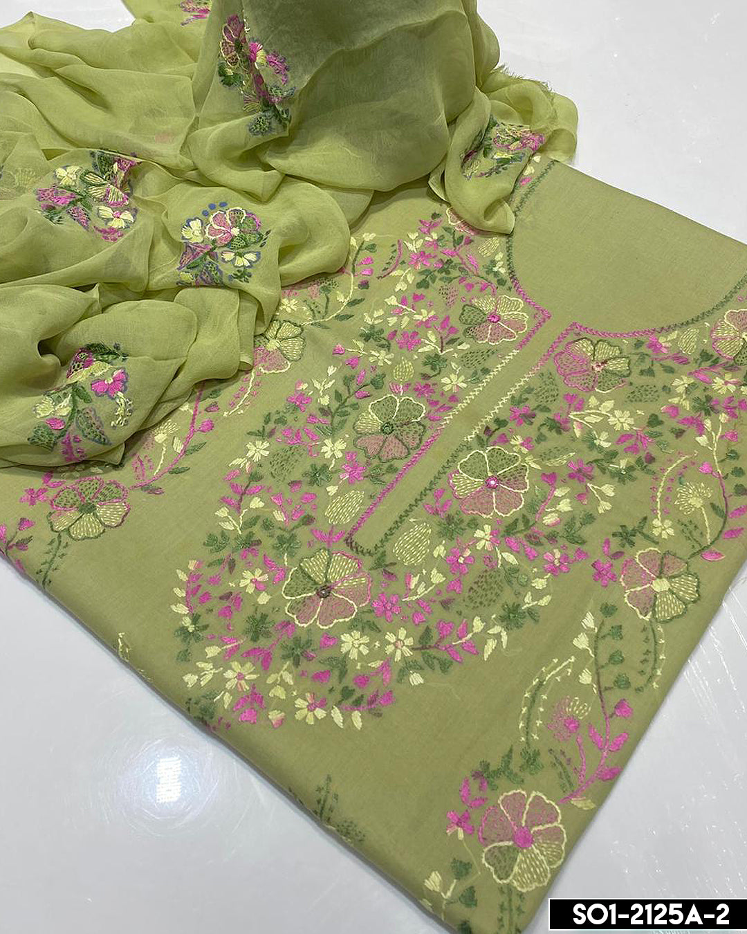 3 PC Unstitched Lawn Collection - S01