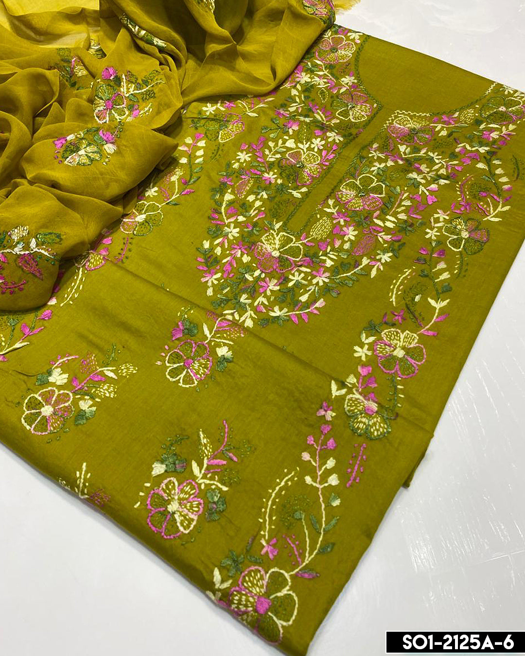 3 PC Unstitched Lawn Collection - S01