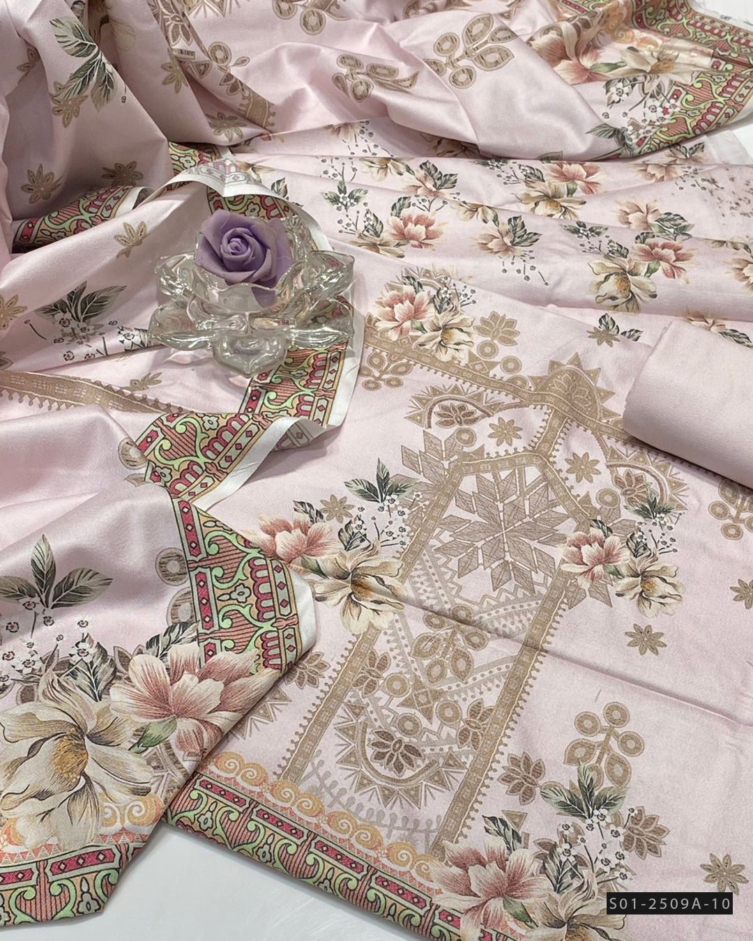 3 PC Unstitched Dhanak Marina Dress Collection