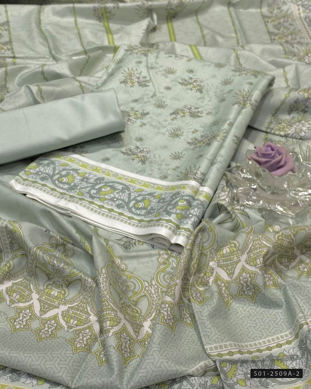 3 PC Unstitched Dhanak Marina Dress Collection