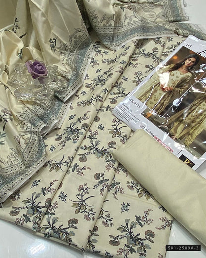 3 PC Unstitched Dhanak Marina Dress Collection