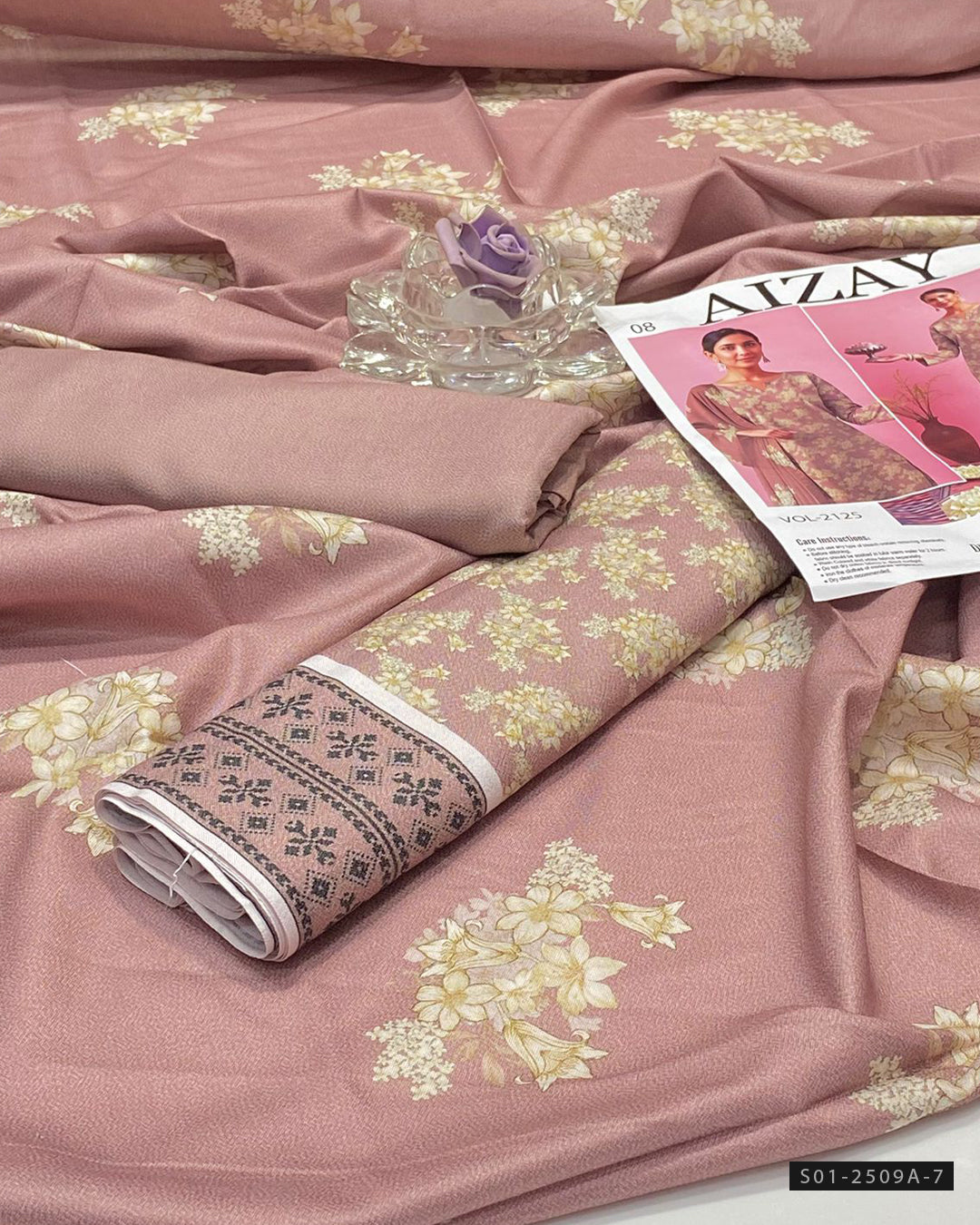 3 PC Unstitched Dhanak Marina Dress Collection