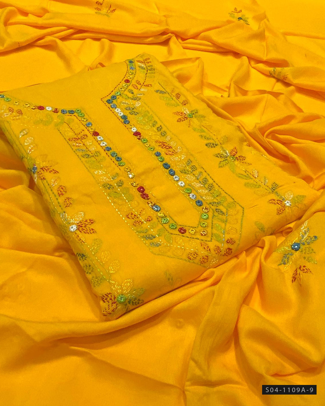 Handmade 3 PC Unstitched Linen Dress Collection