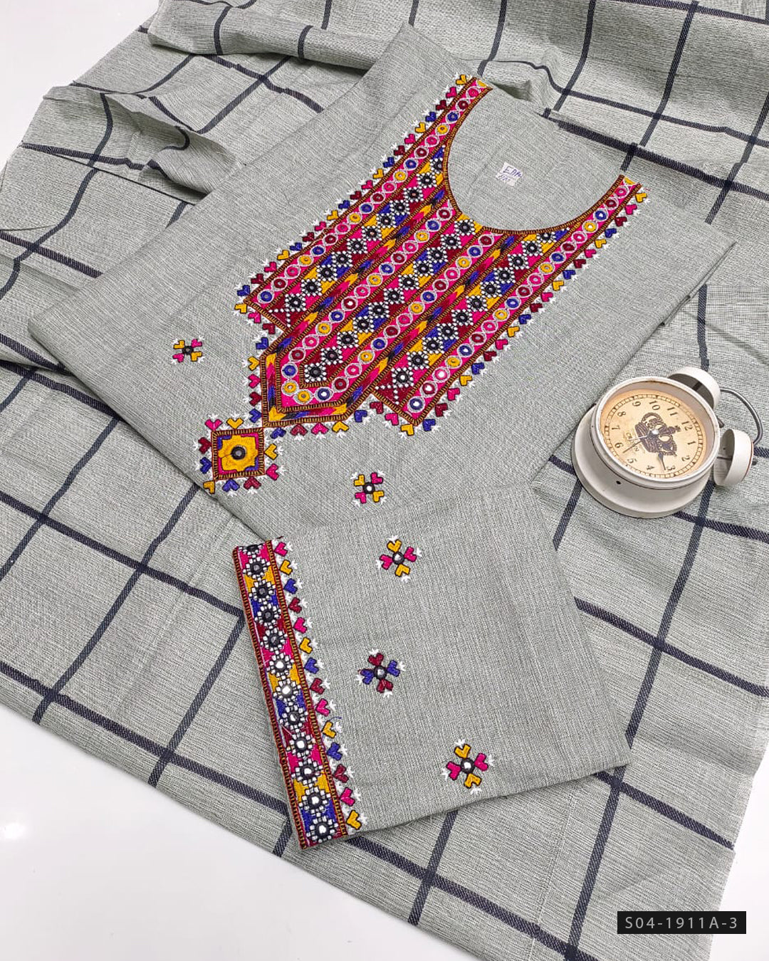 3 PC Unstitched Khadi Cotton Dress Collection