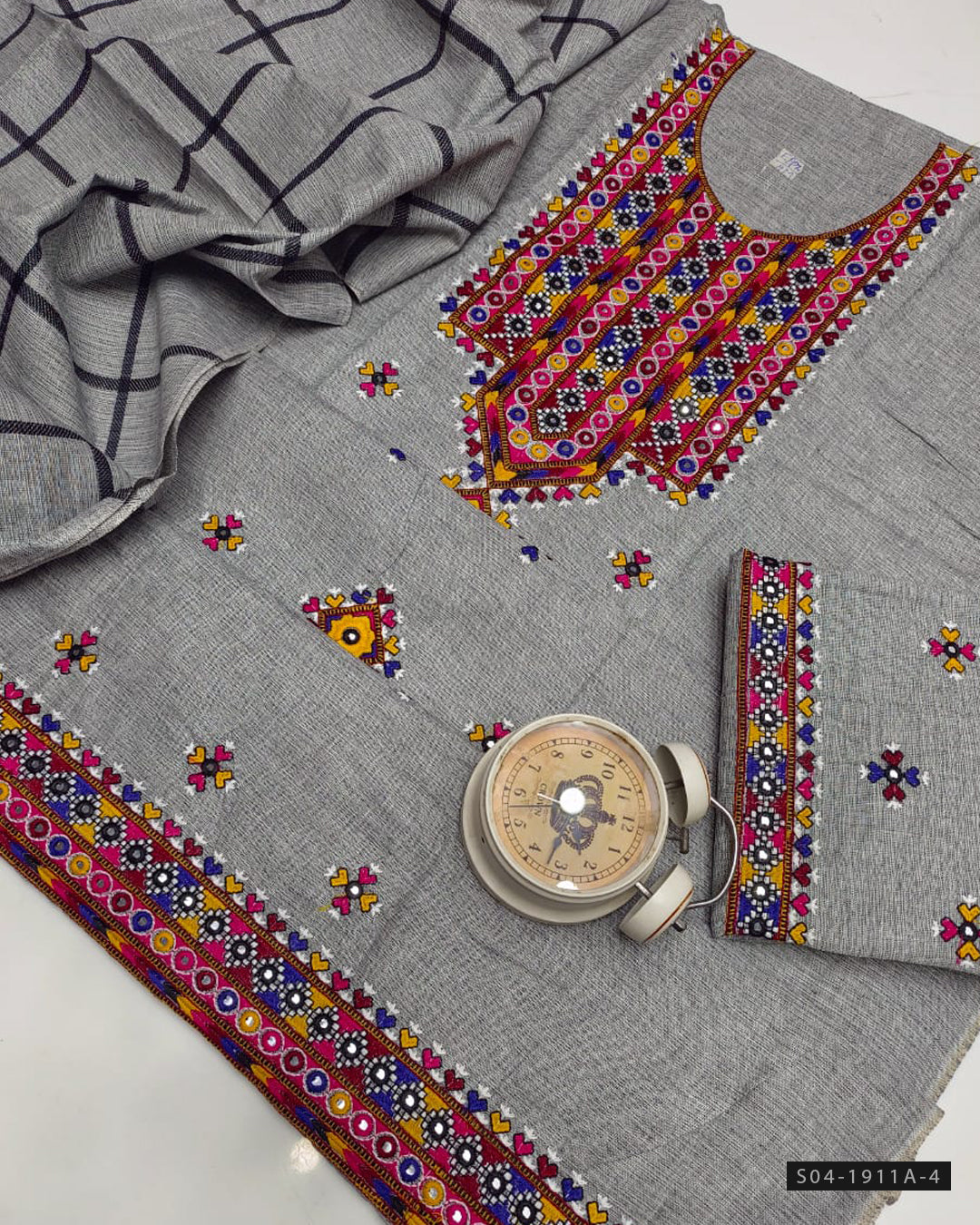 3 PC Unstitched Khadi Cotton Dress Collection