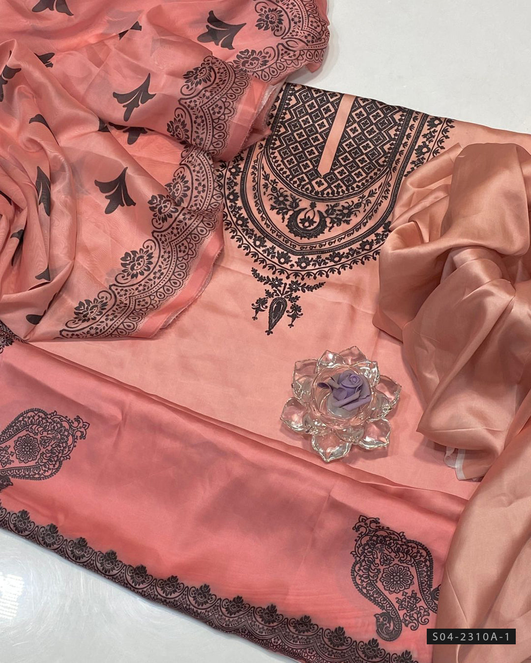 3 PC Unstitched Shamoze Silk Dress Collection