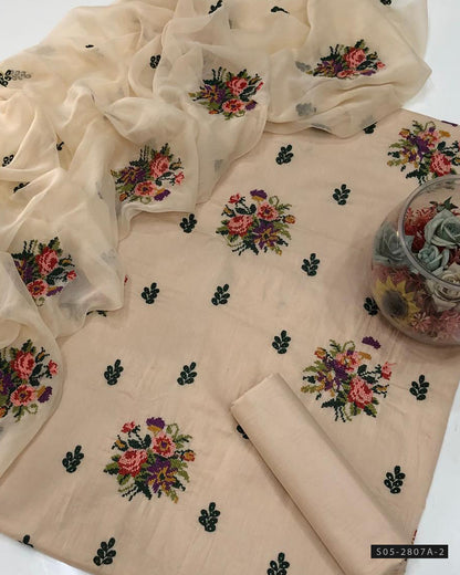 3 PC Unstitched GTM Lawn Dress Collection