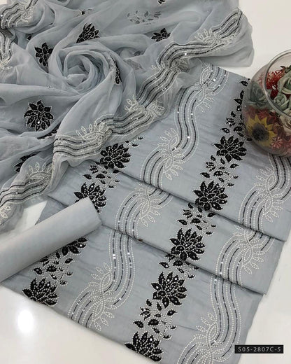 3 PC Unstitched GTM Lawn Dress Collection